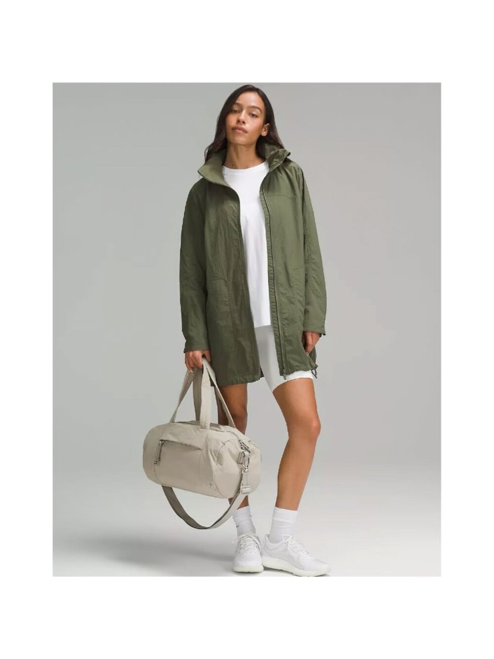 Lululemon Women's On My Level Duffle Bag 16L Raw Linen Beige OS